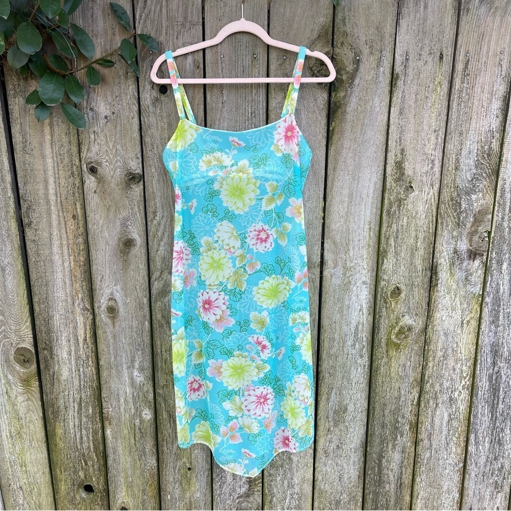 Malizia by La Perla | Sheer Floral Slip Dress IT 4 US 12 Y2K Vintage | Italy